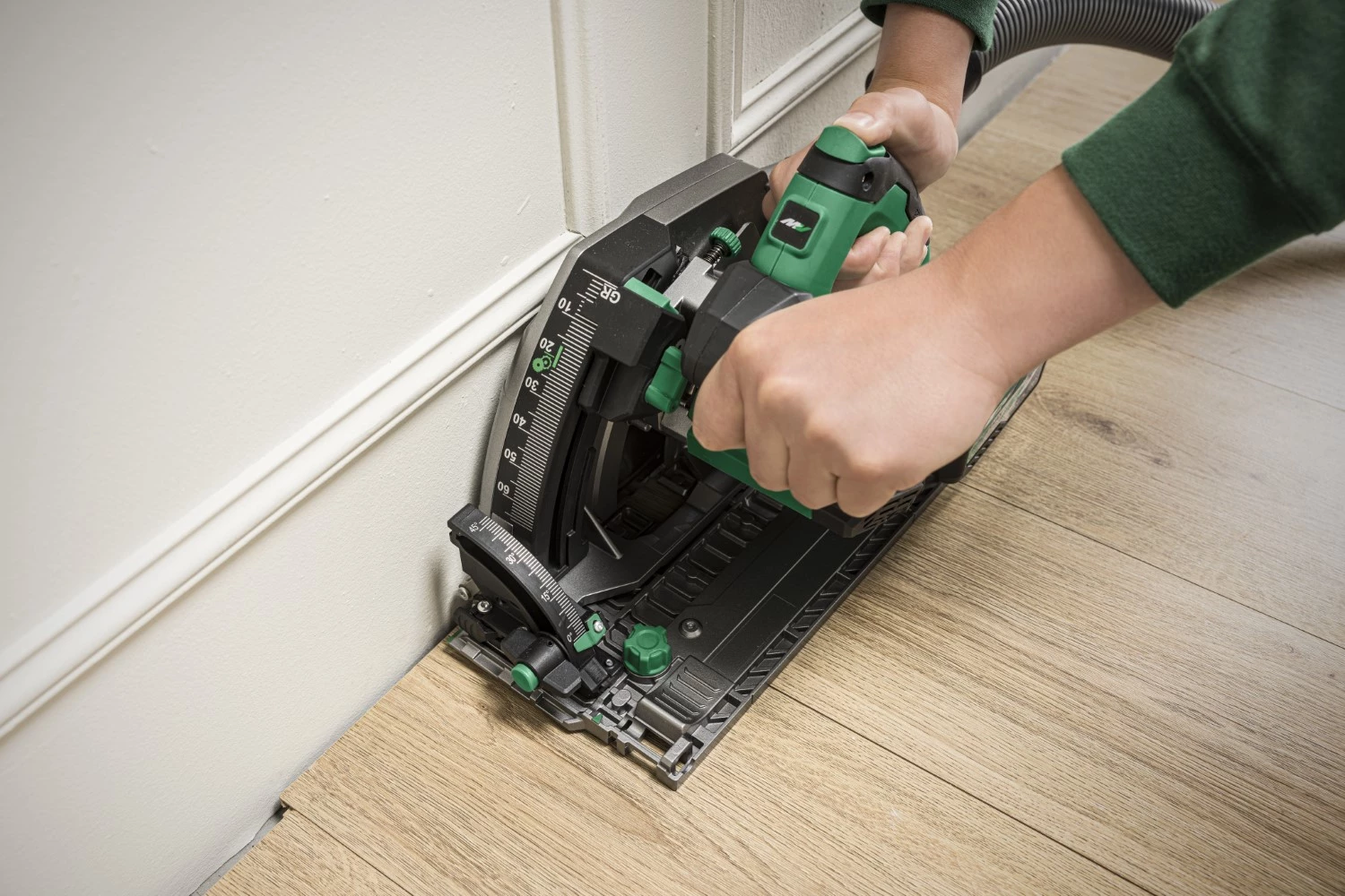 HiKOKI C3606DPAWVZ 36V (18v/36V) Li-ion Accu Invalzaag Set (2x 2.5/5.0Ah Accu) In HSC - 165mm thumbnail 3