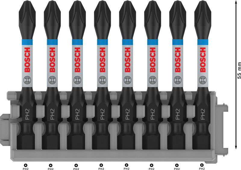 Bosch 2608522330 Impact Control Bits - PH2 X 50mm (8st) - Detailed view of the product