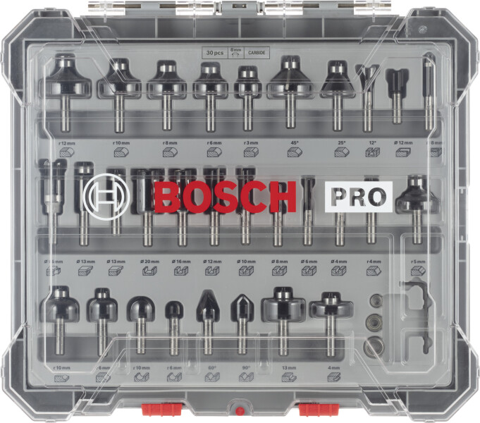 Bosch 2607017475 30-delige Frezenset In Cassette - 8mm - Default image for the product