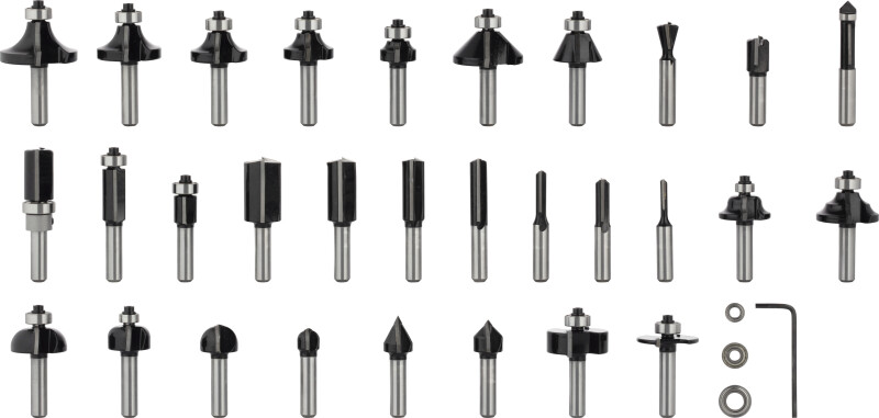 Bosch 2607017475 30-delige Frezenset In Cassette - 8mm - Detailed view of the product