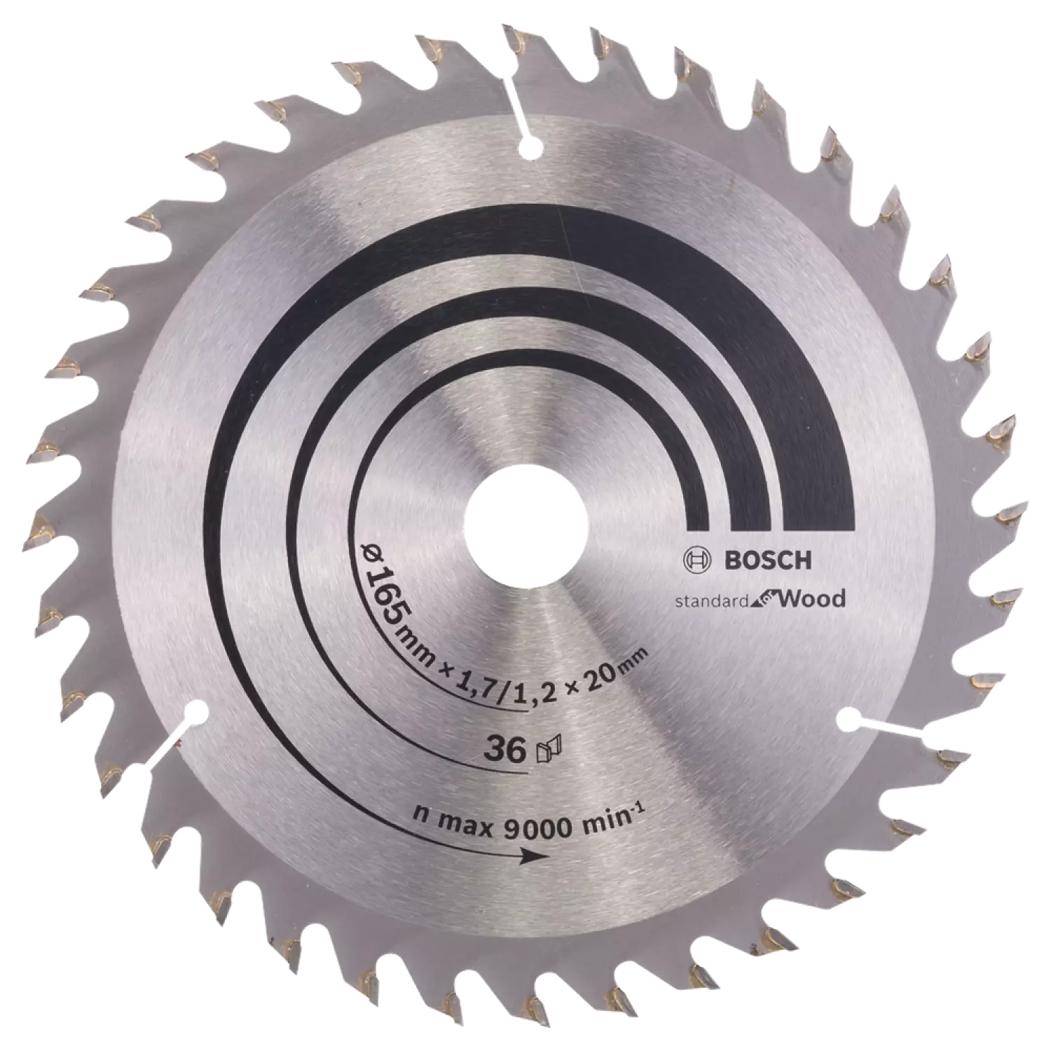 Bosch 2608642602 Optiline Cirkelzaagblad - 165 X 20 X 36T - Hout