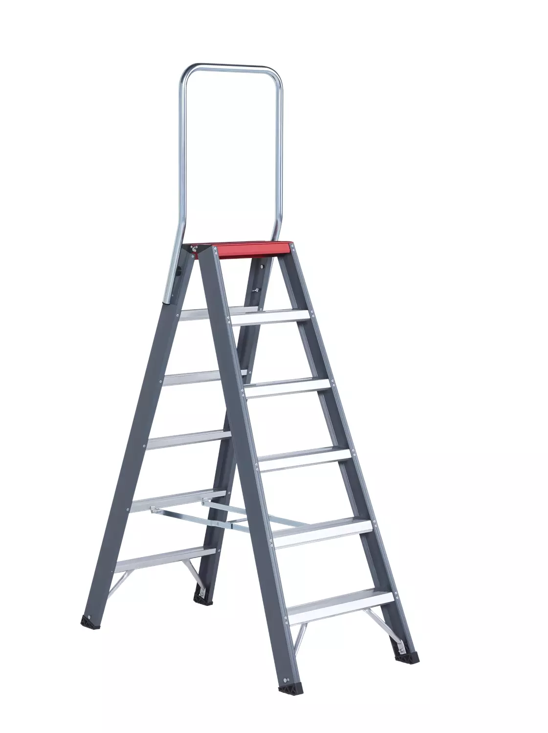 Altrex Falco FDO 6 Dubbele Trap - Aluminium Met Coating - 2 X 6 Treden - Max. Werkhoogte 3,4m