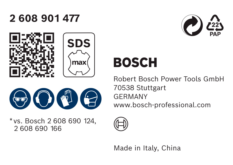 Bosch 2608901477 EXPERT SDS Clean SDS Max Adapter Voor Platte Beitel - 25x400mm - Detailed view of the product