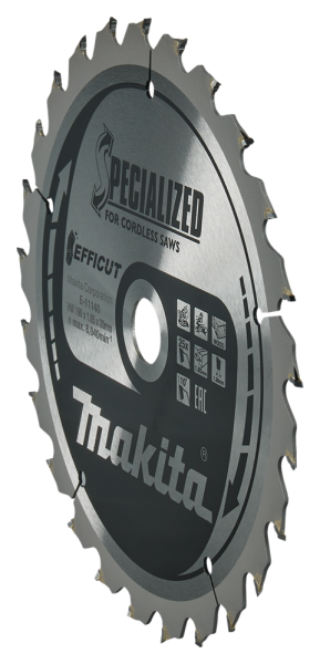 Makita E-11140 Efficut Cirkelzaagblad Hout - 190x20x1,85mm 25T - Detailed view of the product