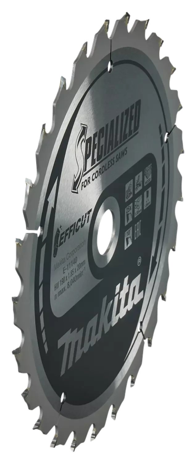Makita E-11140 Efficut Cirkelzaagblad Hout - 190x20x1,85mm 25T thumbnail 2