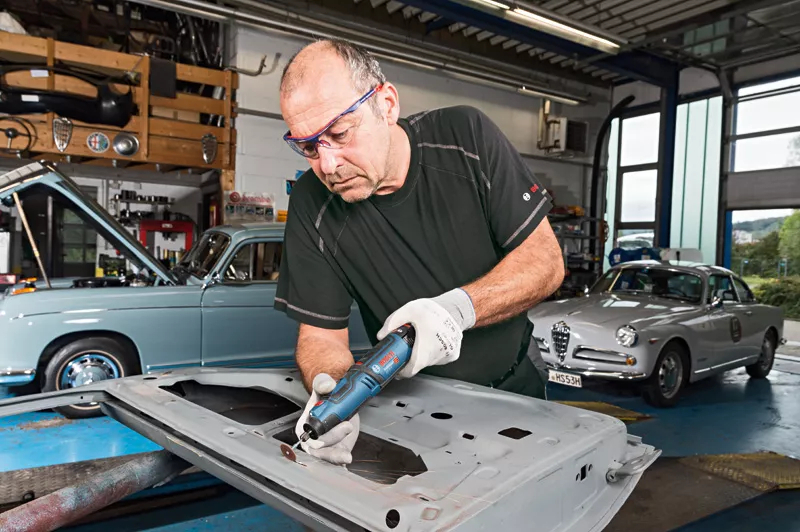Bosch GRO 12V-35 12V Li-Ion Accu Multitool Body In L-Boxx - Detailed view of the product