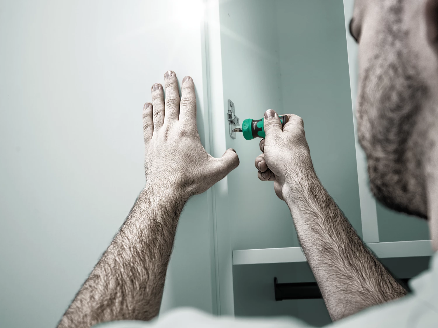 Wera 05008892001 Kraftform Kompakt Stubby Magazin RA 2 Bitschroevendraaier - 6 In 1 Multi-bit - Met Ratelfunctie thumbnail 2