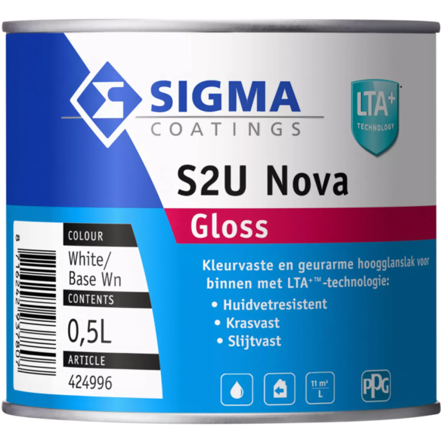Sigma S2U Nova Gloss - Op Kleur Gemengd - 0,5L - Lak