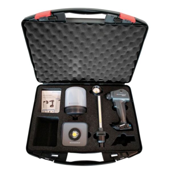 Scangrip MULTILIGHT CONNECT KIT 18V Accu LED Lamp Set Met Accessories - Default image for the product