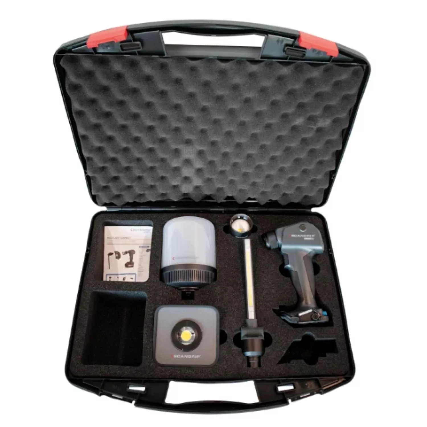 Scangrip MULTILIGHT CONNECT KIT 18V Accu LED Lamp Set Met Accessoires