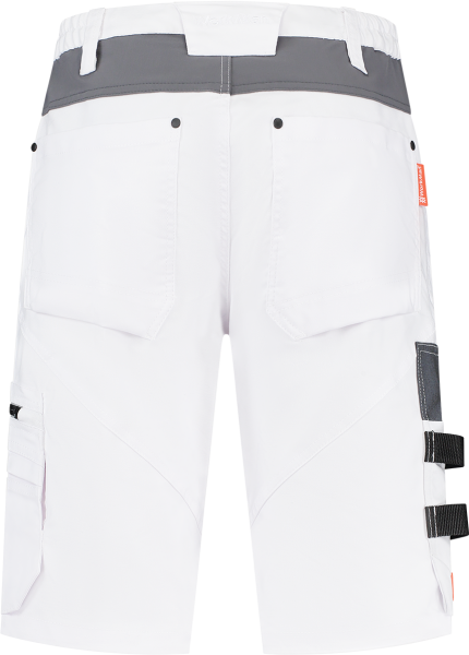 Workman 9083 STRETCH Bermuda Werkbroek P2S - Wit / Grijs - Maat 40 (26/30) - Detailed view of the product