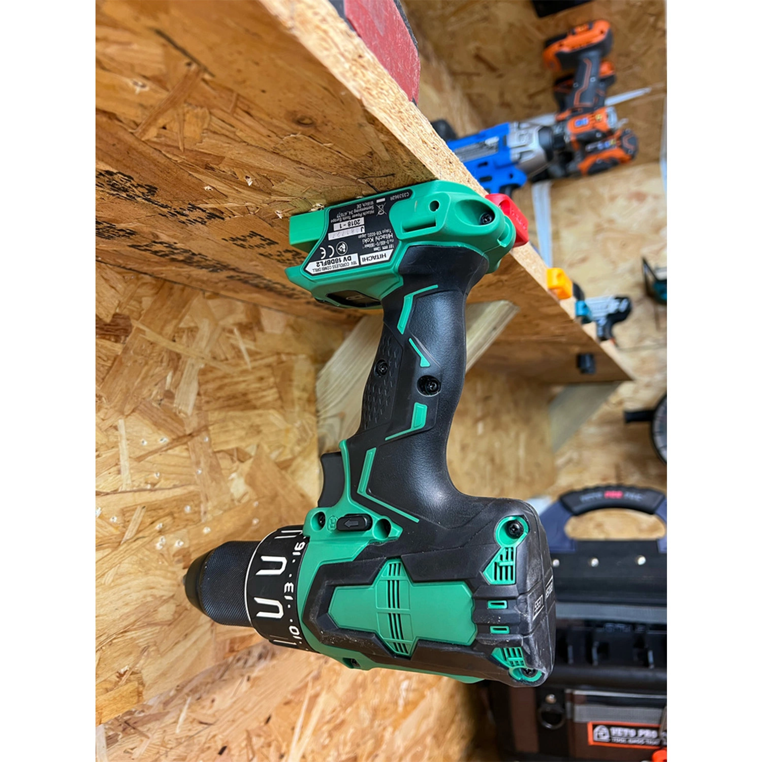 StealthMounts TM-MHH18-GRN-4 Gereedschaphouders Voor Hikoki / Metabo / HPT / Hitachi 18V - Groen - 4 Stuks thumbnail 3