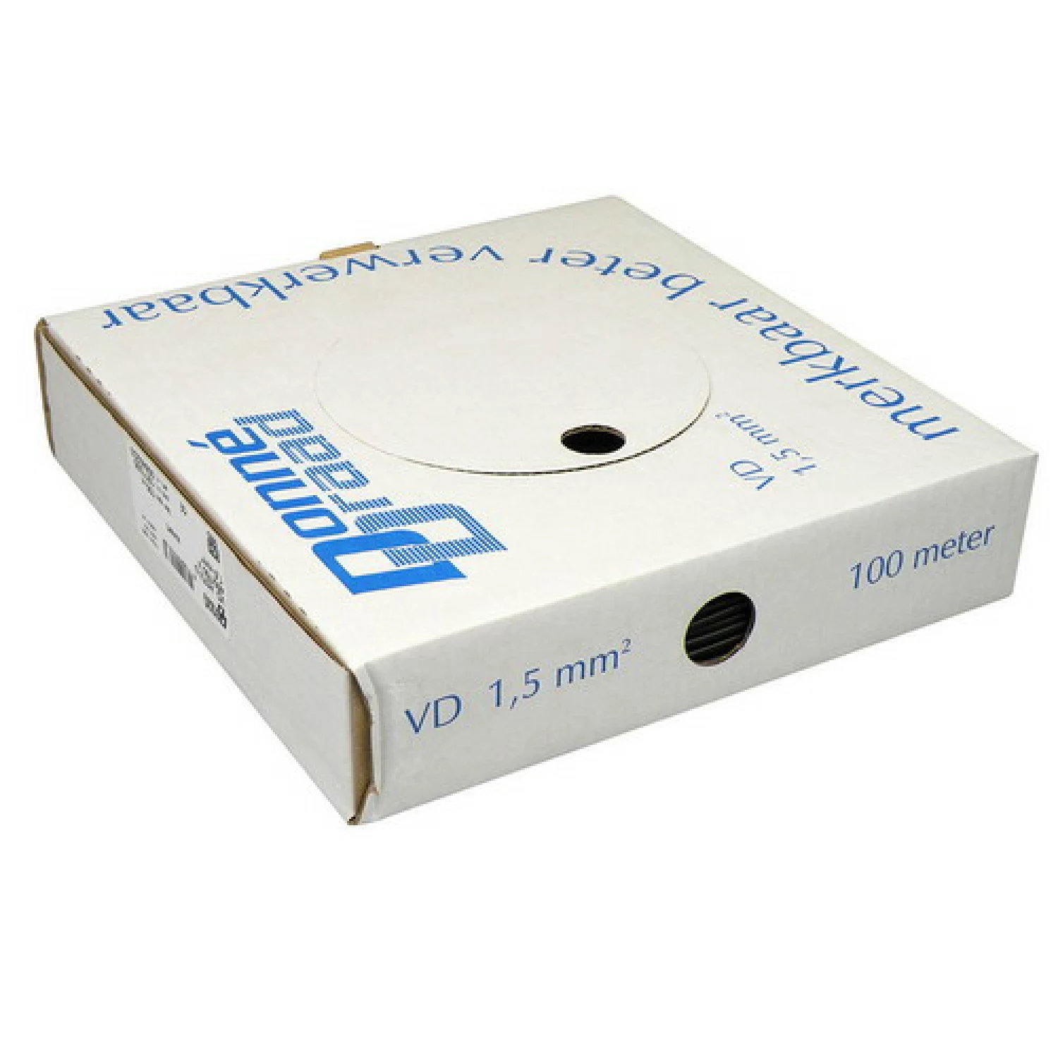 Donné Draad 17266 Installatiedraad - Zwart - 100m X 1,5mm²