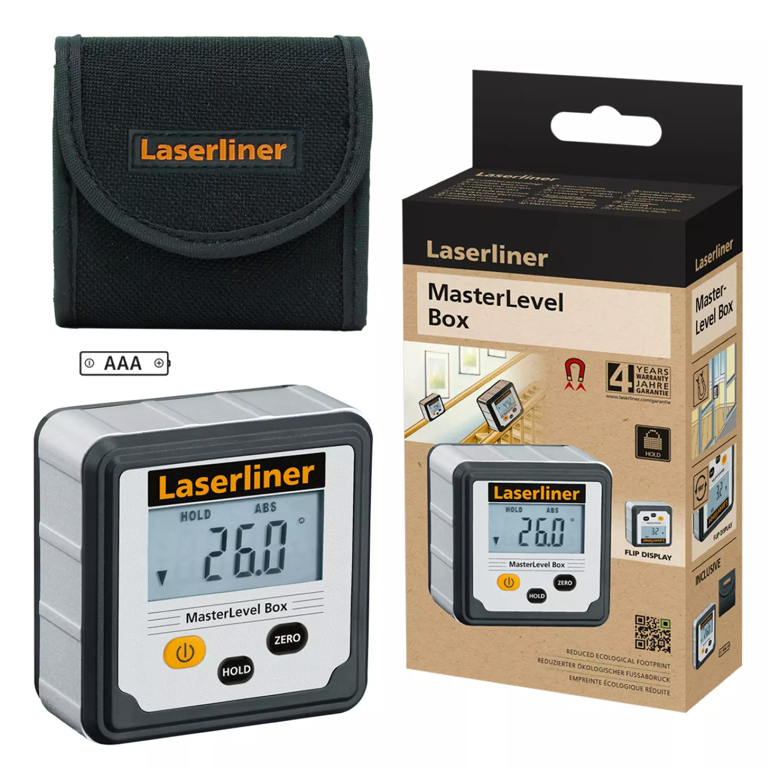 Laserliner MasterLevel Box Digitale Waterpas In Tas - Magnetisch - 59mm thumbnail 2