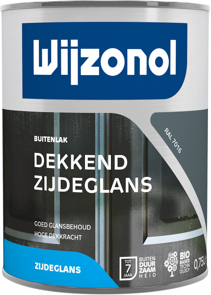 Wijzonol Dekkend Zijdeglanslak  7016 0,75 Liter