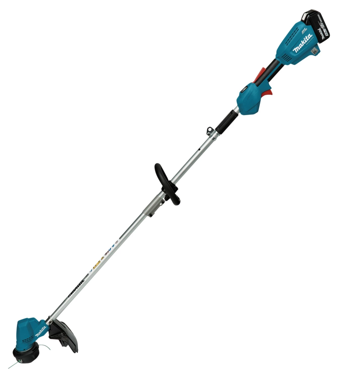 Makita DUR192LST 18V Li-Ion Accu Trimmer Set (1x 5,0Ah) - D-greep - 300mm - Koolborstelloos thumbnail 4