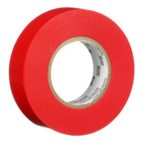 3M 165 Temflex Vinyl Isolatietape Rood - 20m X 19mm - Detailed view of the product