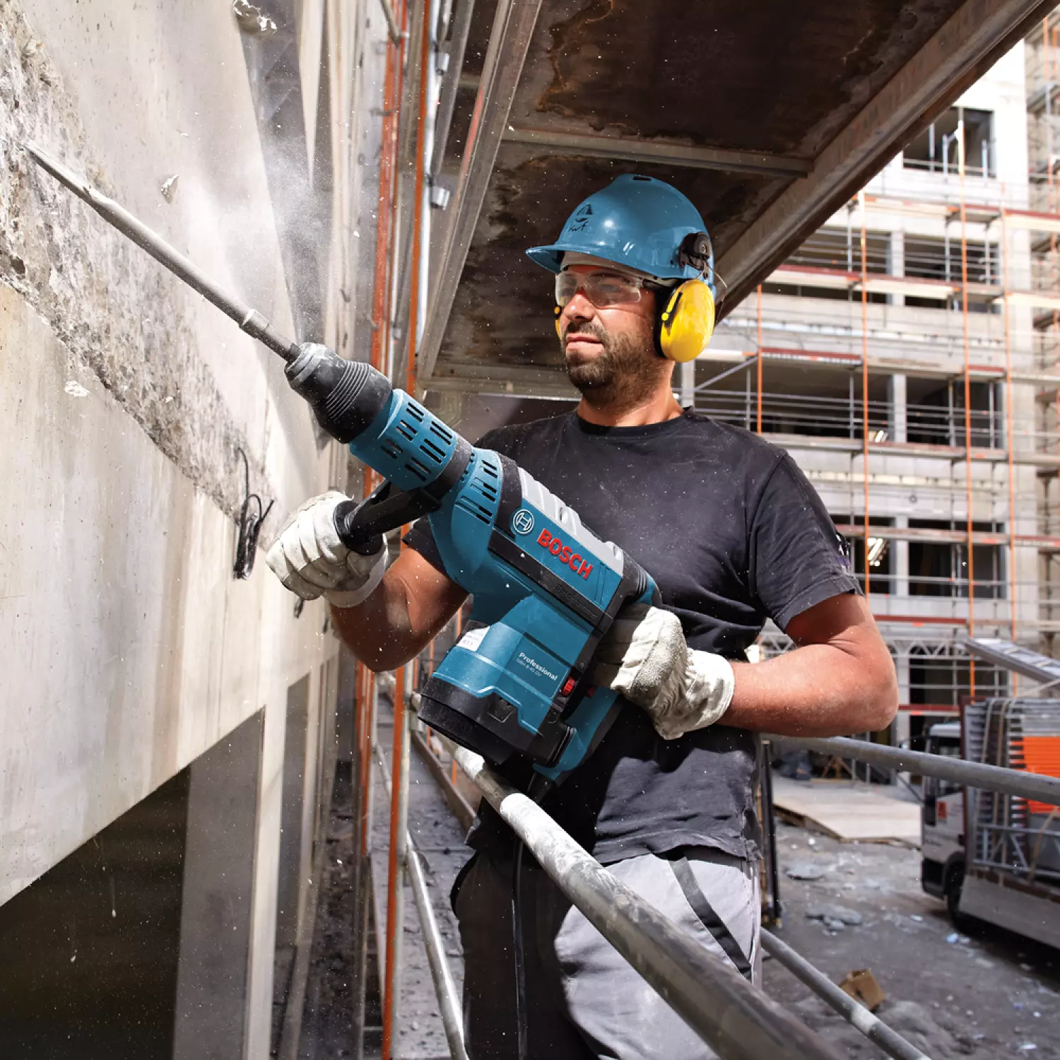 Bosch GBH 8-45 DV SDS-max Combihamer In Koffer - 1500W - 12,5J thumbnail 4