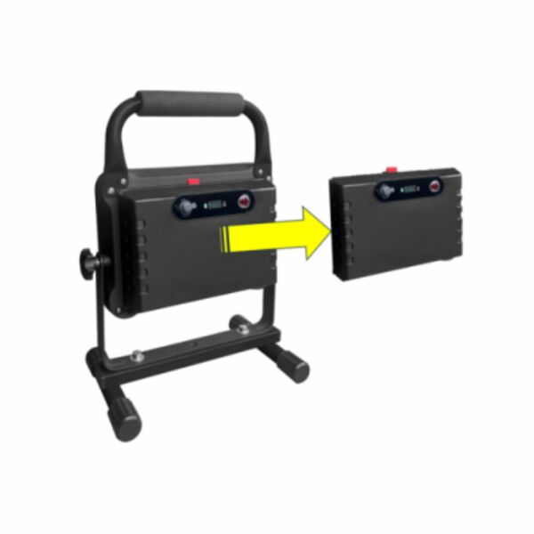 TAB Professional Lighting TAB87130 Li-ion Accu LED Bouw/werklamp - 30W -750-3000Lm - IP54 - Detailed view of the product