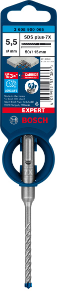 Bosch 2608900065 EXPERT Hamerboor SDS Plus-7X - 5,5x50x115mm - Detailed view of the product