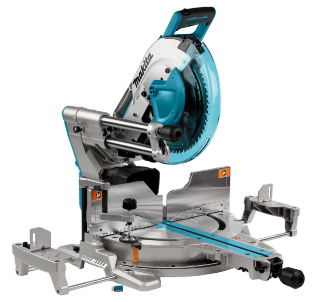 Makita DLS211ZU 36V (2x 18V) Li-Ion Accu Afkortzaag Body - 305mm - Koolborstelloos - Detailed view of the product
