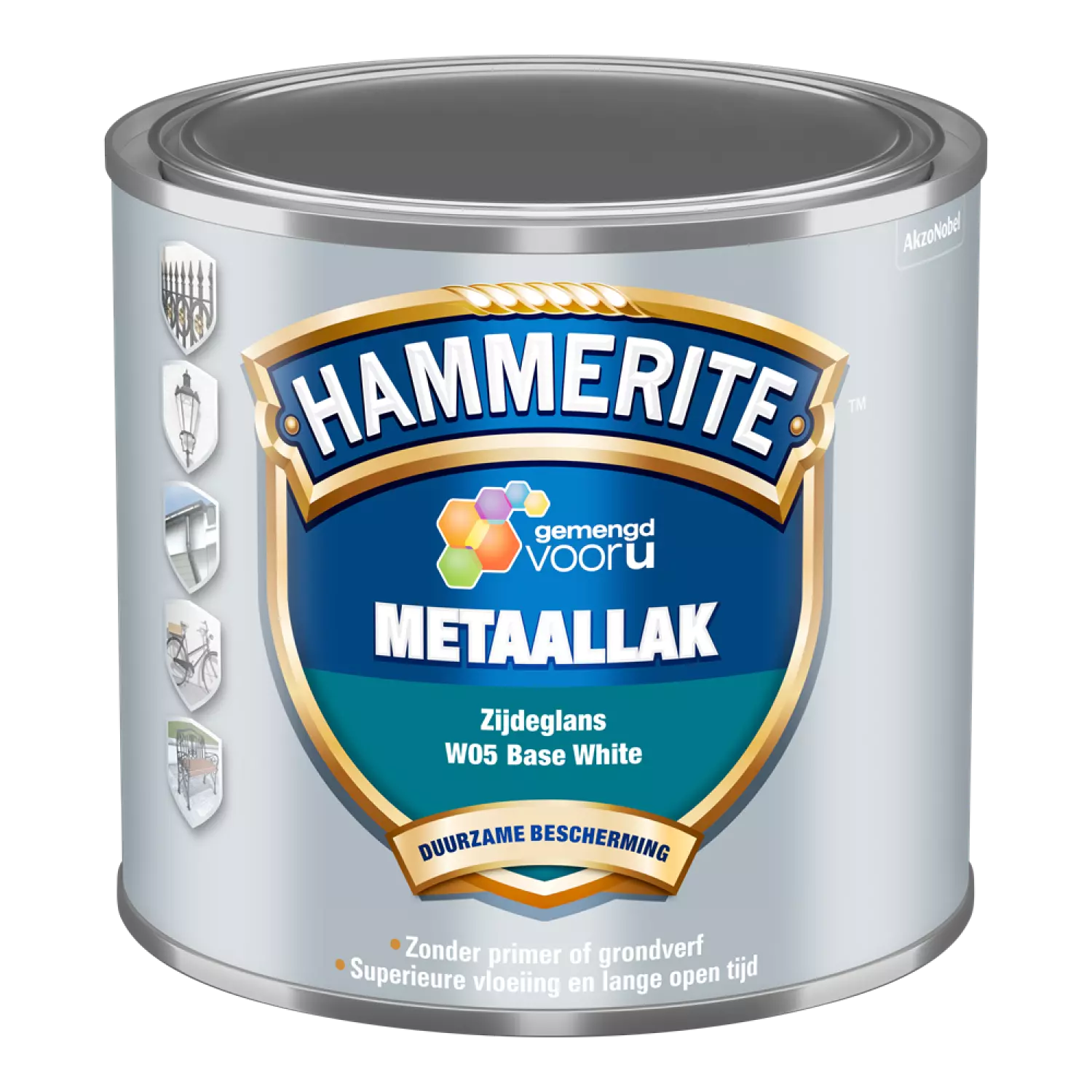 Hammerite Metaallak Zijdeglans - Direct Over Roest - Op Kleur Gemengd - 0,5L