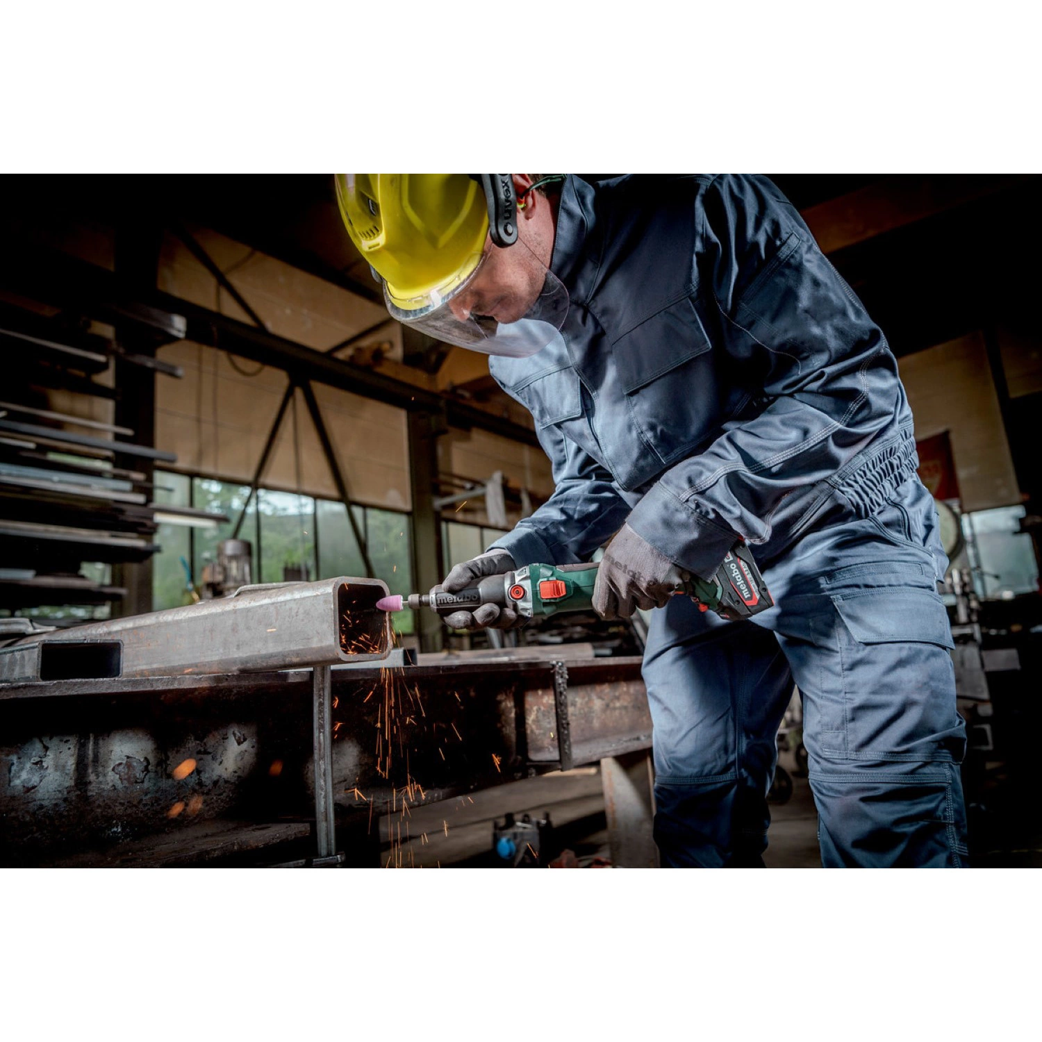 Metabo GVB 18 LTX BL 11-28 18V Li-Ion Accu Rechte Slijper Body In MetaBox - 6mm - 8000 - 28000 /min thumbnail 4