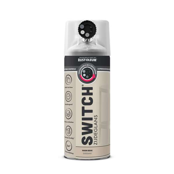 Rust-Oleum Switch Spuitlak - Zijdeglans Warm Beige - 400ml - Default image for the product