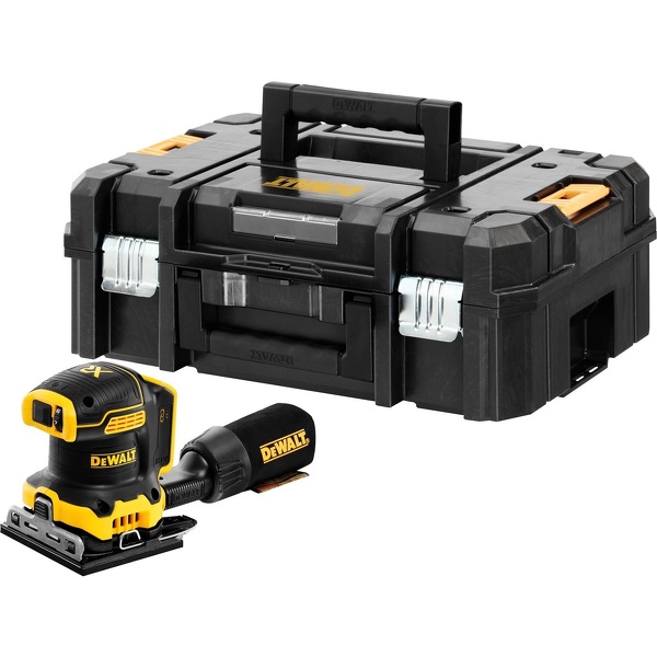 DeWALT DCW200NT 18V Li-Ion Accu Vlakschuurmachine Body In TSTAK - 140 X 115mm - Koolborstelloos EAN: 5054905284121