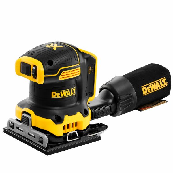 DeWALT DCW200NT 18V Li-ion XR Accu Vlakschuurmachine Body In TSTAK - 140 X 115mm - Koolborstelloos - Detailed view of the product