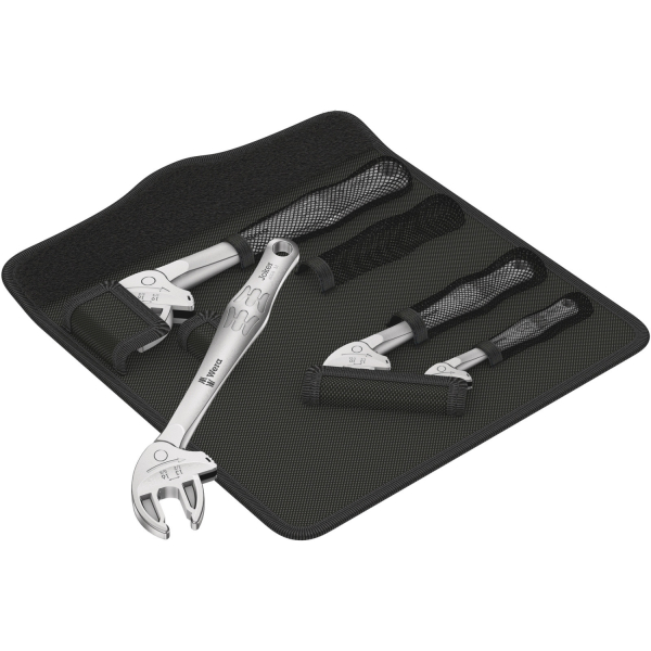 Wera 05020110001 6004 Joker 4-delige Zelfinstellende Steeksleutelset (XS, S, M&L) In Etui - 7 - 19 Mm