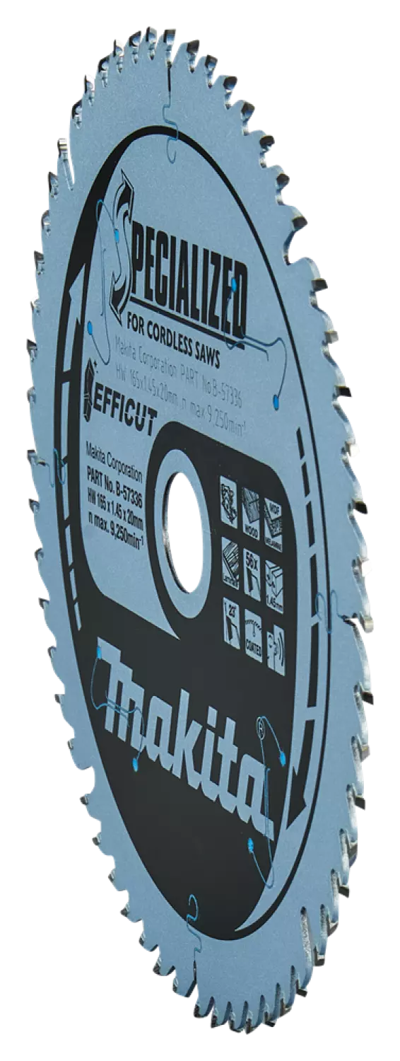 Makita B-57336 Cirkelzaagblad - Efficut 165x20x1,45 56T - Hout thumbnail 3