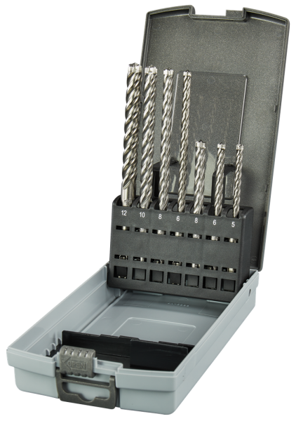 Makita E-14928 7-delige SDS-PLUS Betonborenset In Cassette - Detailed view of the product