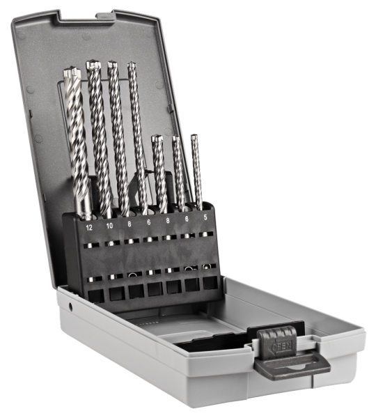 Makita E-14928 7-delige SDS-PLUS Betonborenset In Cassette - Detailed view of the product
