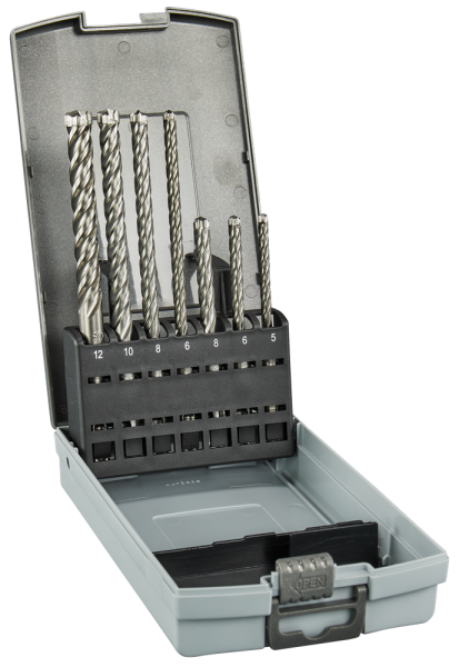 Makita E-14928 7-delige SDS-PLUS Betonborenset In Cassette - Detailed view of the product
