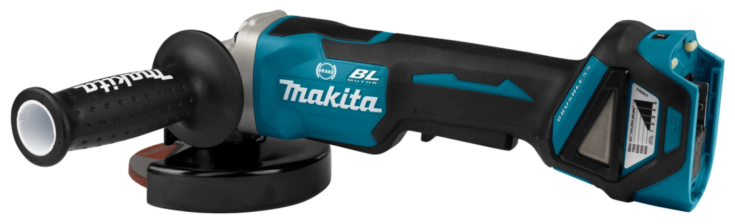 Makita DGA517ZJ 18V Li-Ion Accu Haakse Slijper Incl. ADT Body In Mbox - 125mm - Koolborstelloos thumbnail 3
