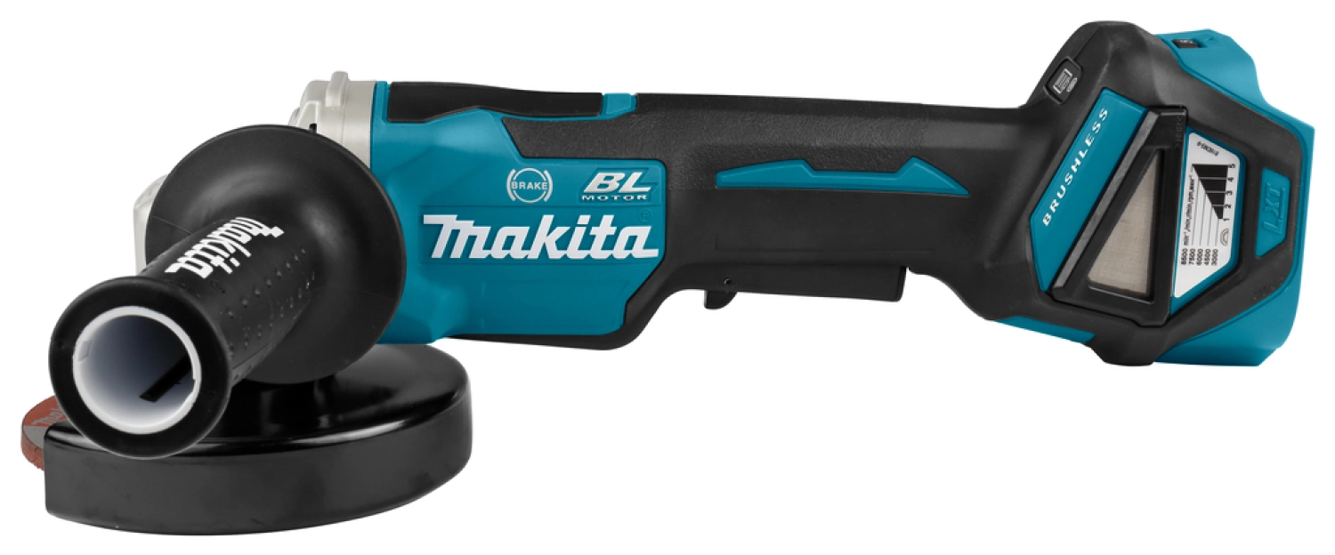 Makita DGA517ZJ 18V Li-Ion Accu Haakse Slijper Incl. ADT Body In Mbox - 125mm - Koolborstelloos thumbnail 4