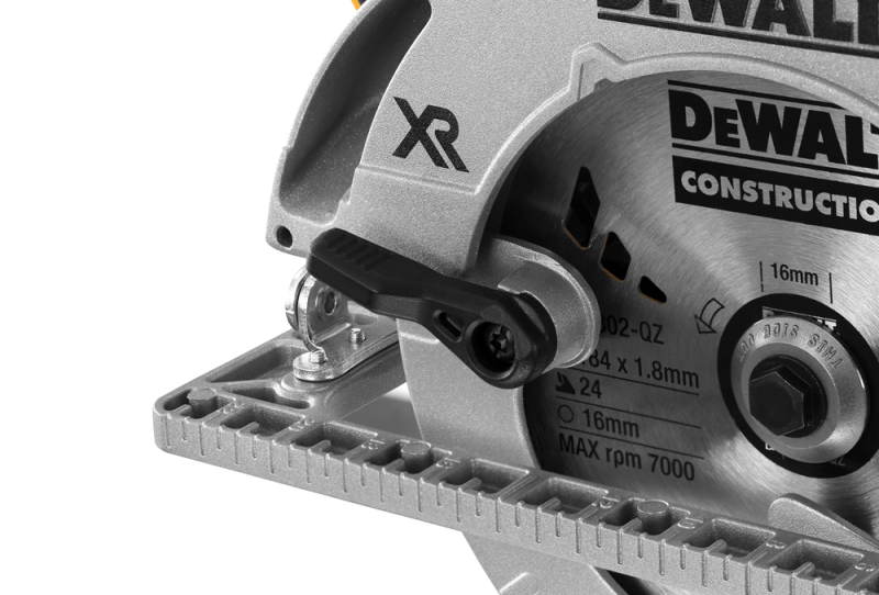 DeWALT DCS572NT-XJ XR 18V Li-ion XR Accu Cirkelzaag Body In TSTAK - 184mm - Detailed view of the product