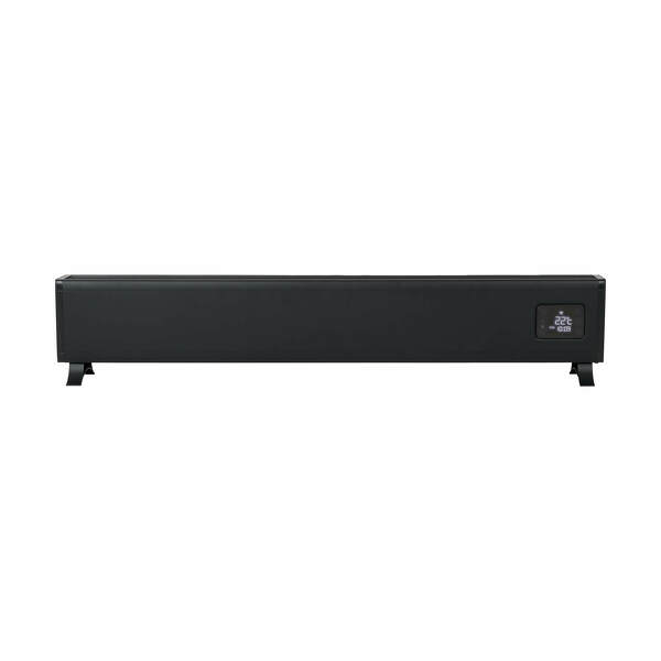 EUROM Alutherm Baseboard 2000 Wi-Fi Black Convectorkachel - 2000W - 60m3 - Detailed view of the product