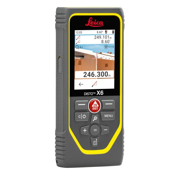 Leica Disto X6 P2P Afstandsmeter Set Incl. Statief In Koffer - Bluetooth - 250m - IP65 - Detailed view of the product