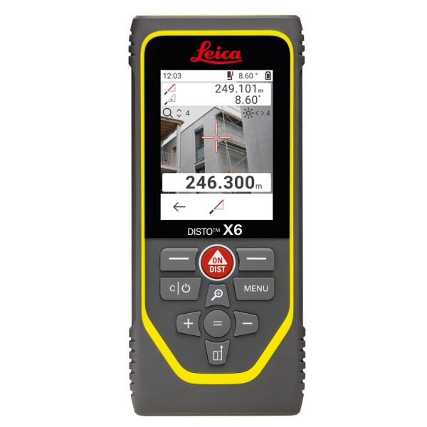 Leica Disto X6 P2P Afstandsmeter Set Incl. Statief In Koffer - Bluetooth - 250m - IP65 - Detailed view of the product
