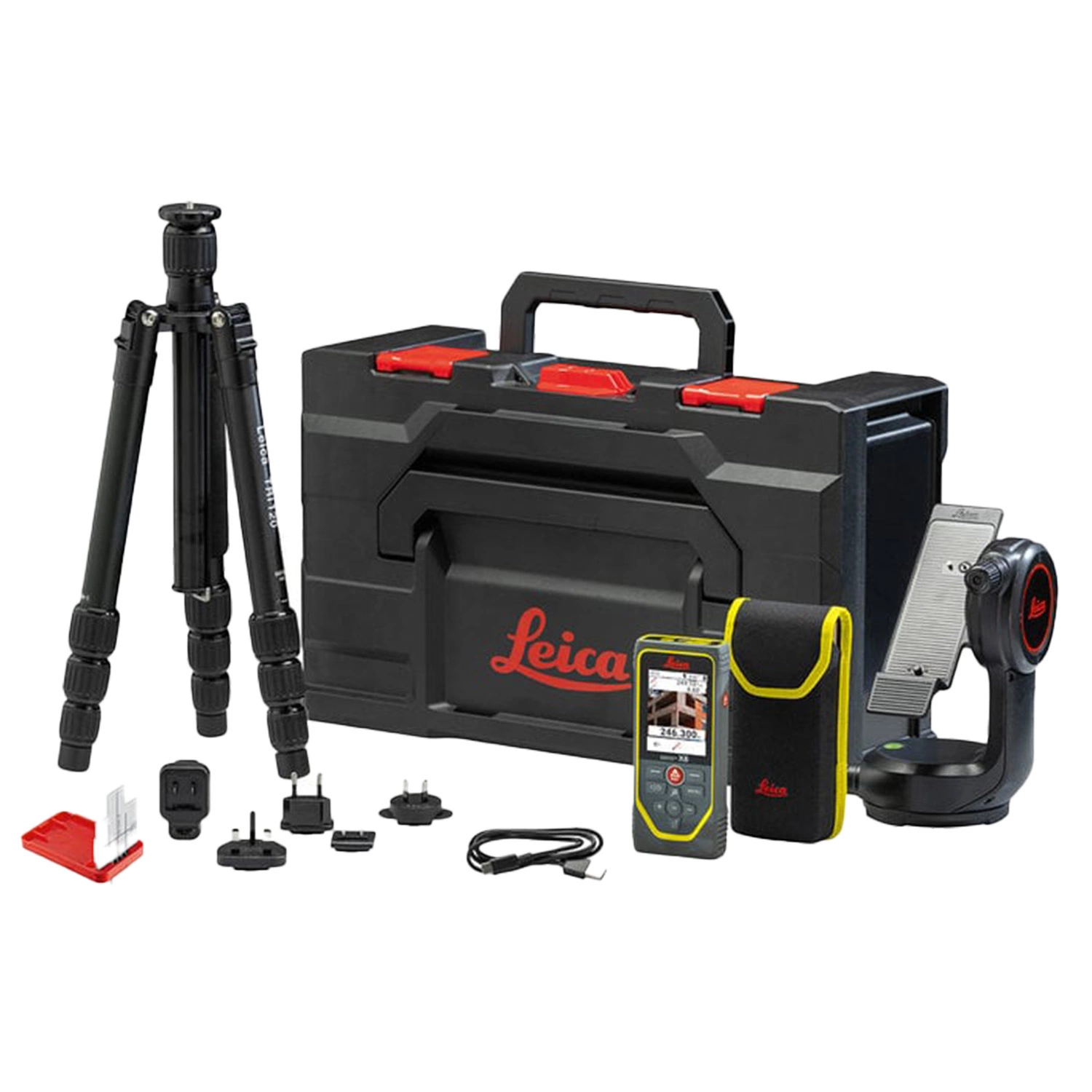 Leica Disto X6 P2P Afstandsmeter Set Incl. Statief In Koffer - Bluetooth - 250m - IP65