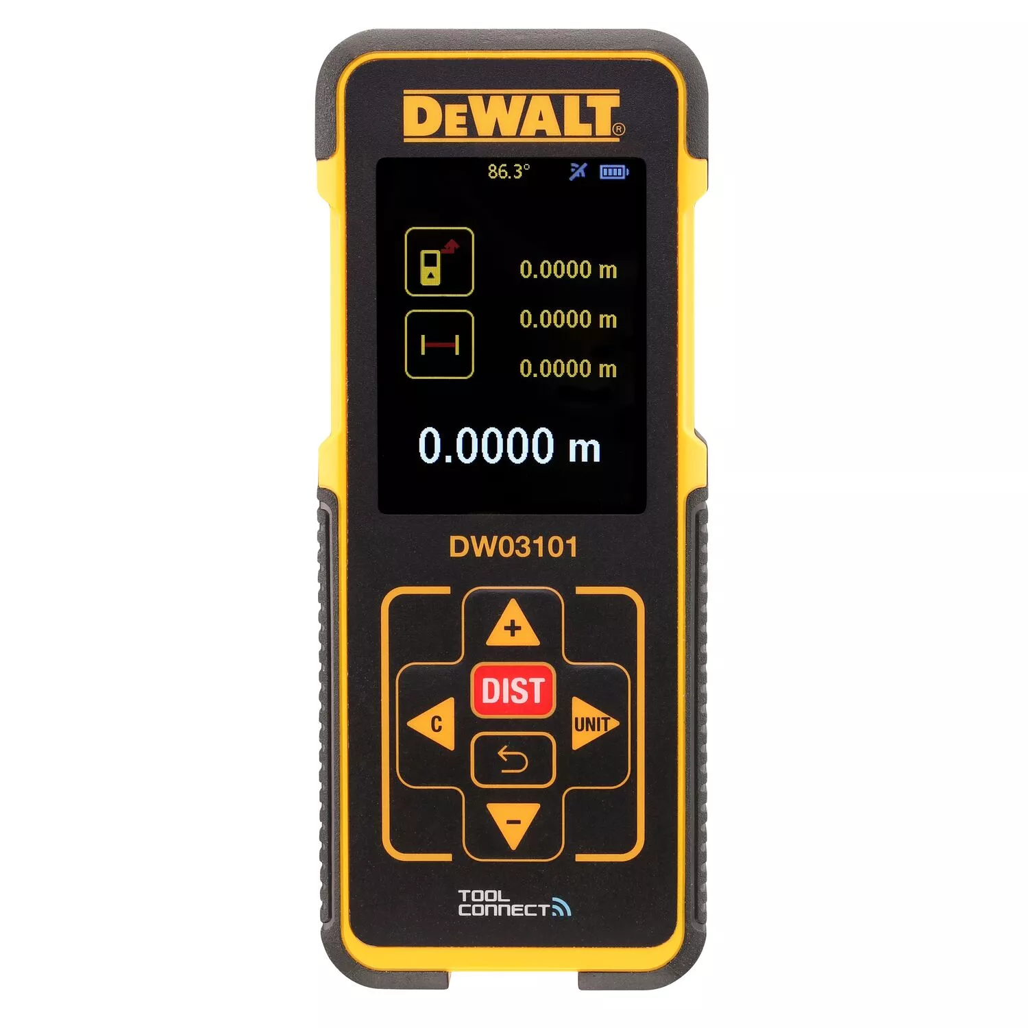 DeWALT DW03101-XJ Afstandsmeter In Tas - Bluetooth -100m - Rood - IP54 thumbnail 2