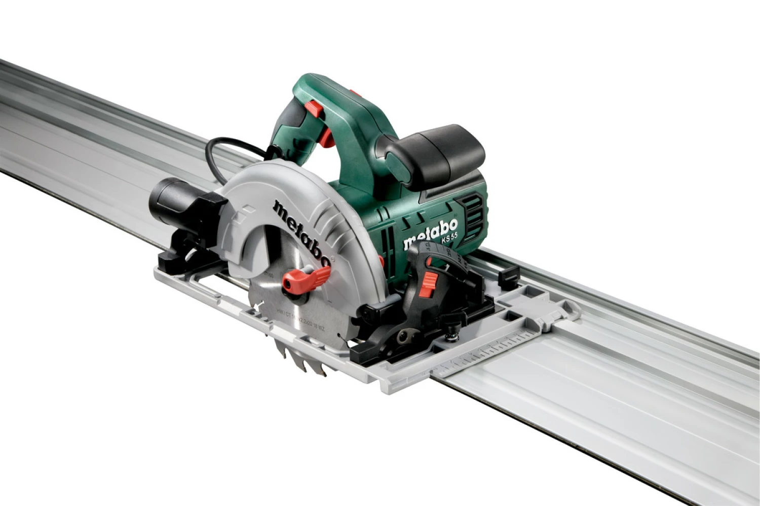 Metabo KS 55 FS Cirkelzaag En Geleiderail (1600mm) In Koffer - 1200W - 160mm thumbnail 4