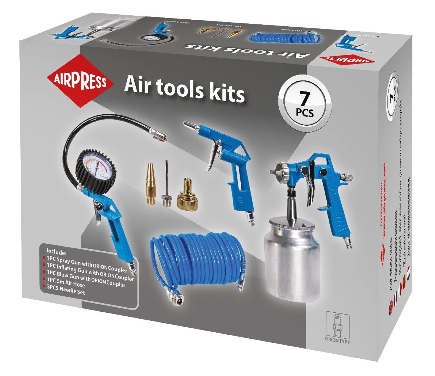 Airpress Blaaspistool | Accessoiresset type Orion | 7 delig - 45895