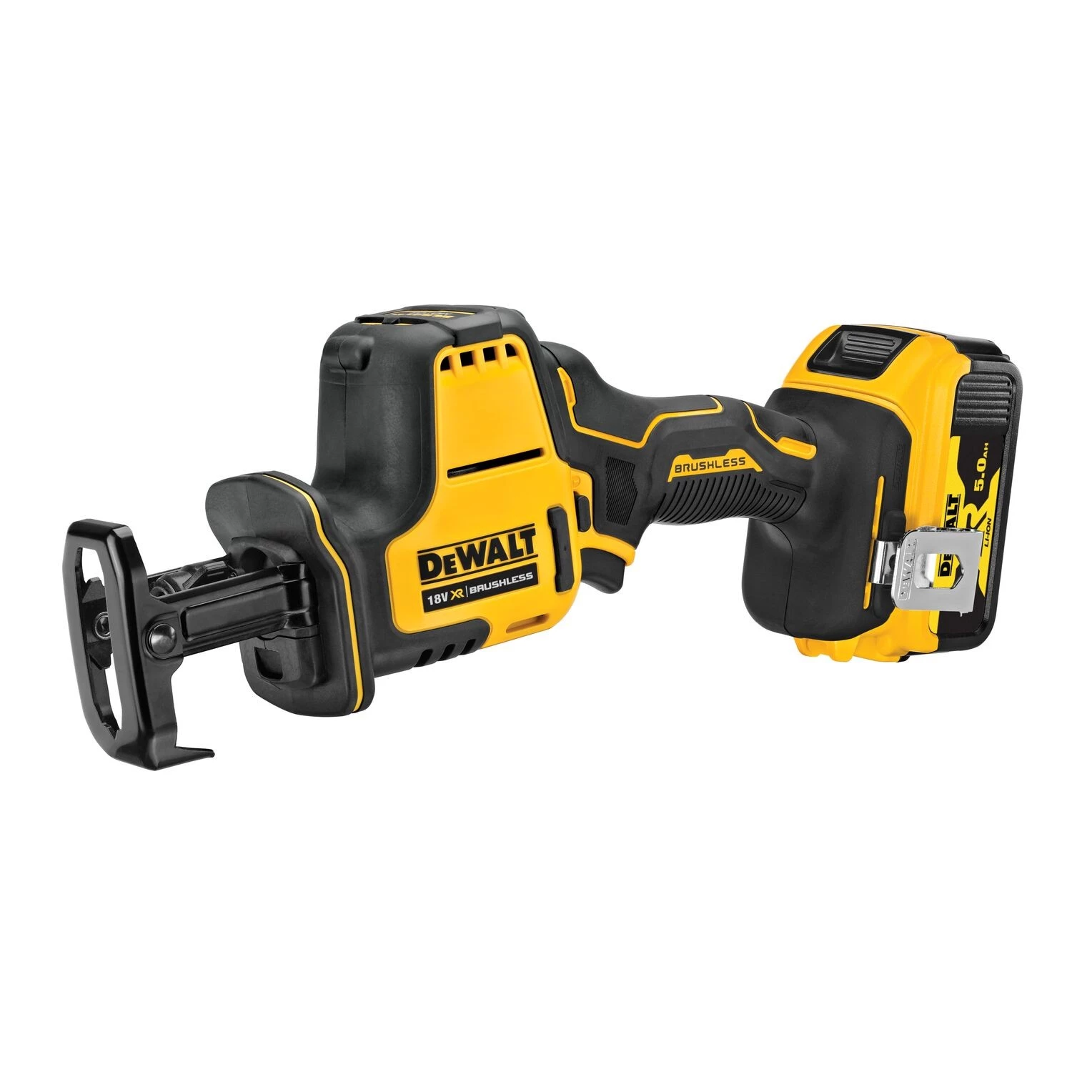 DeWALT DCS396P2 18V Li-ion Accu Reciprozaag Set (2x 5.0Ah Accu) In TSTAK thumbnail 2