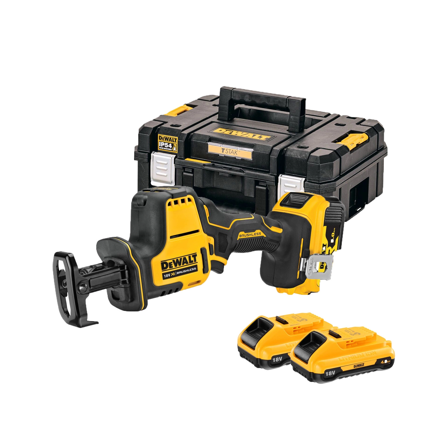 DeWALT DCS396P2 18V Li-ion Accu Reciprozaag Set (2x 5.0Ah Accu) In TSTAK
