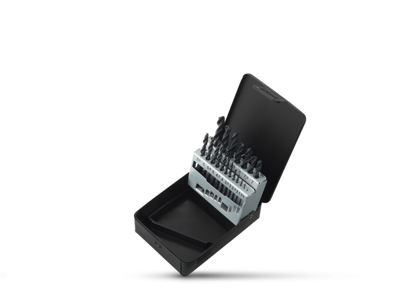 Fit-to-Fix 4000110001 19-delige Uni Metaalborenset DIN338 - HSS-R - 1-10mmx0.5cm