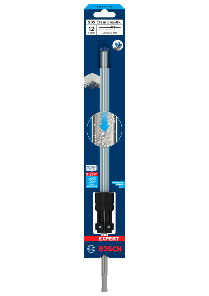 Bosch 2608901766 EXPERT Hamerboor SDS Clean SDS Plus-8X - 12x200x350mm - Detailed view of the product