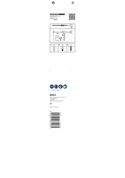 Bosch 2608901766 EXPERT Hamerboor SDS Clean SDS Plus-8X - 12x200x350mm - Detailed view of the product